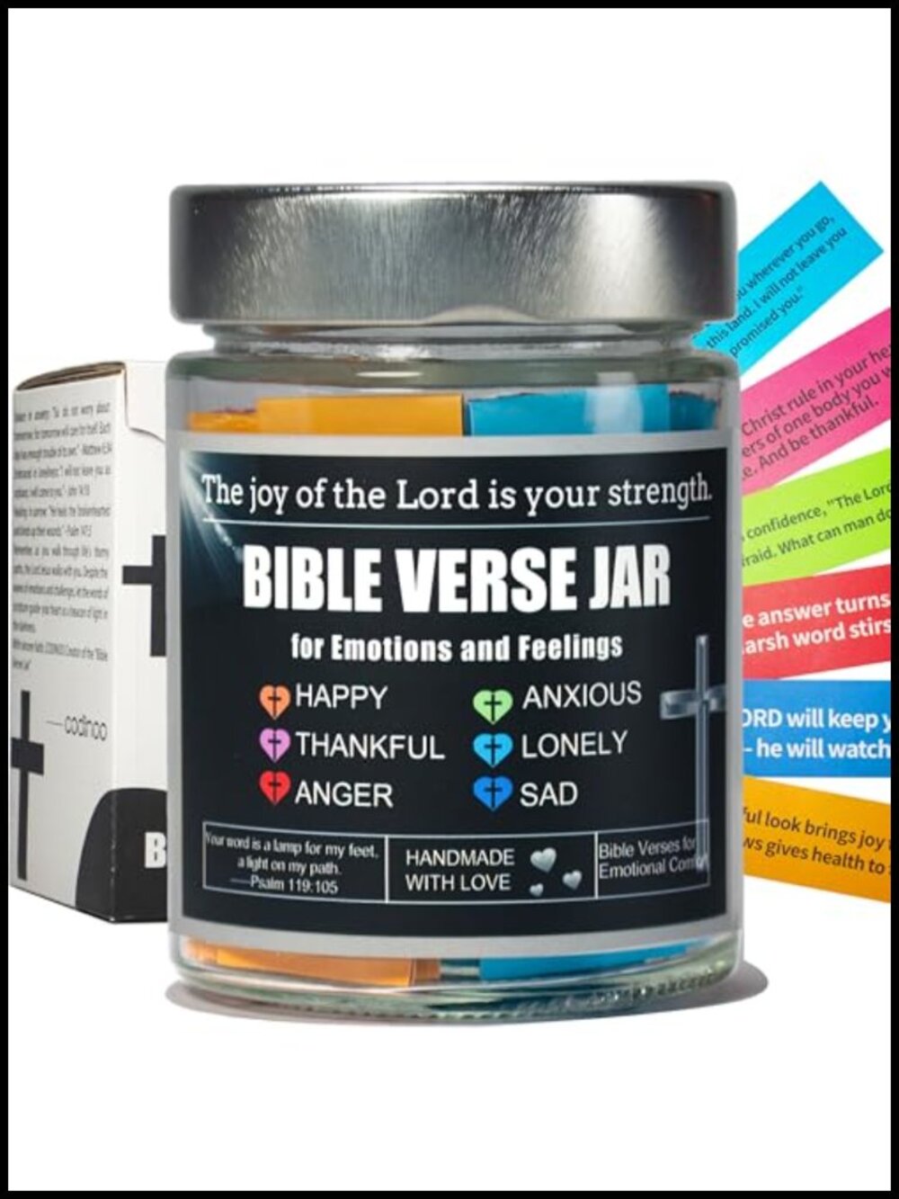 Bible Verse Jar Scripture Prayer Hope Jar Christian Gift Glass Decorative Jar
